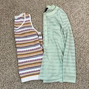 Perforated Shirt Bundle Ann Taylor & Mainstreet Boutique - Size Medium